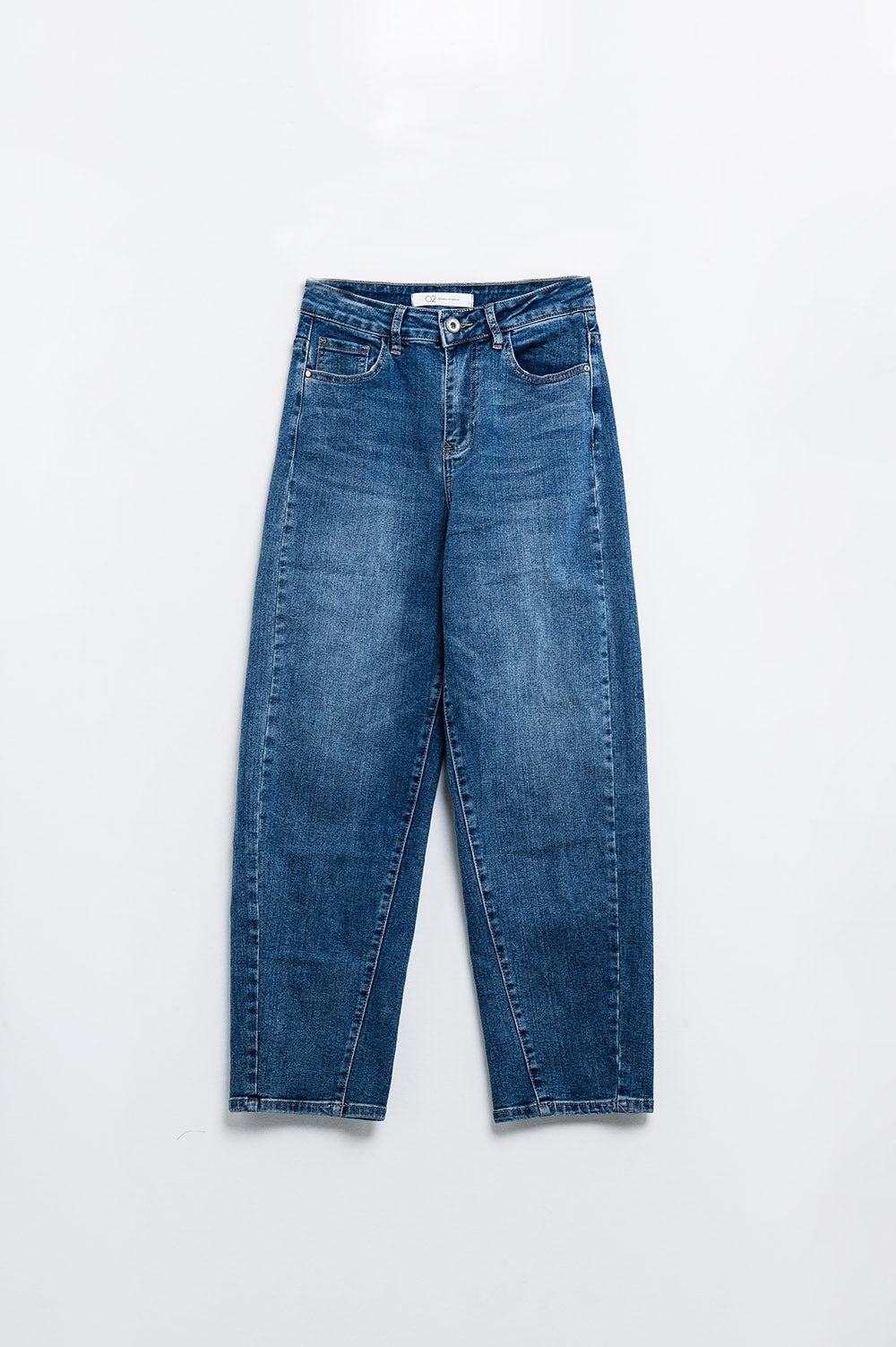 Calças de ganga oversized boyfriend azuis escuras