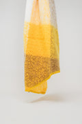 Echarpe em beige e amarelo