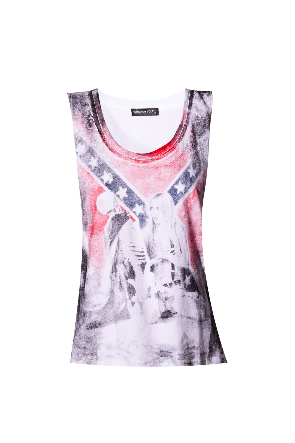 T-shirt impressa com bandeira