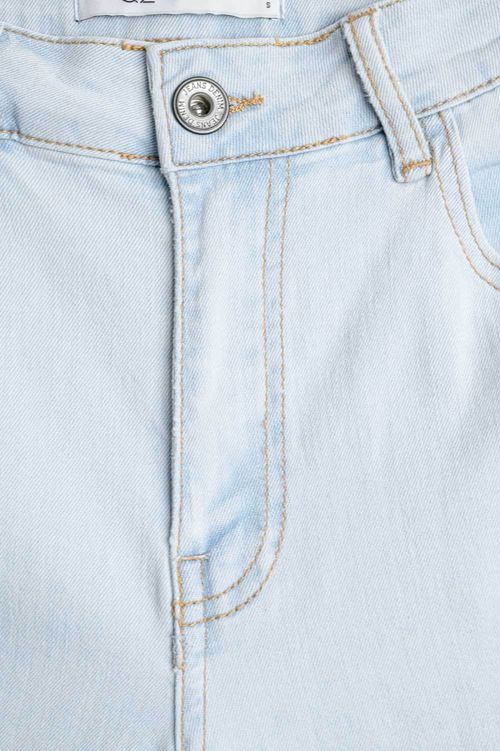 Calças de ganga Oversized Straight Leg em Light Wash