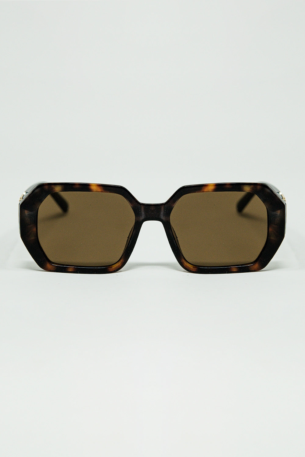Óculos de Sol em Formato de Diamante Ember com Lentes Coloridas em Tartaruga