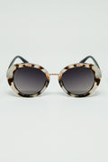 Beige Sunset Spot Oval Shaped Sunglasses (óculos de sol ovais)