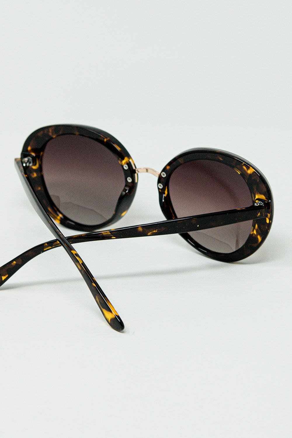 Óculos de sol castanhos de formato oval Sunset Spot
