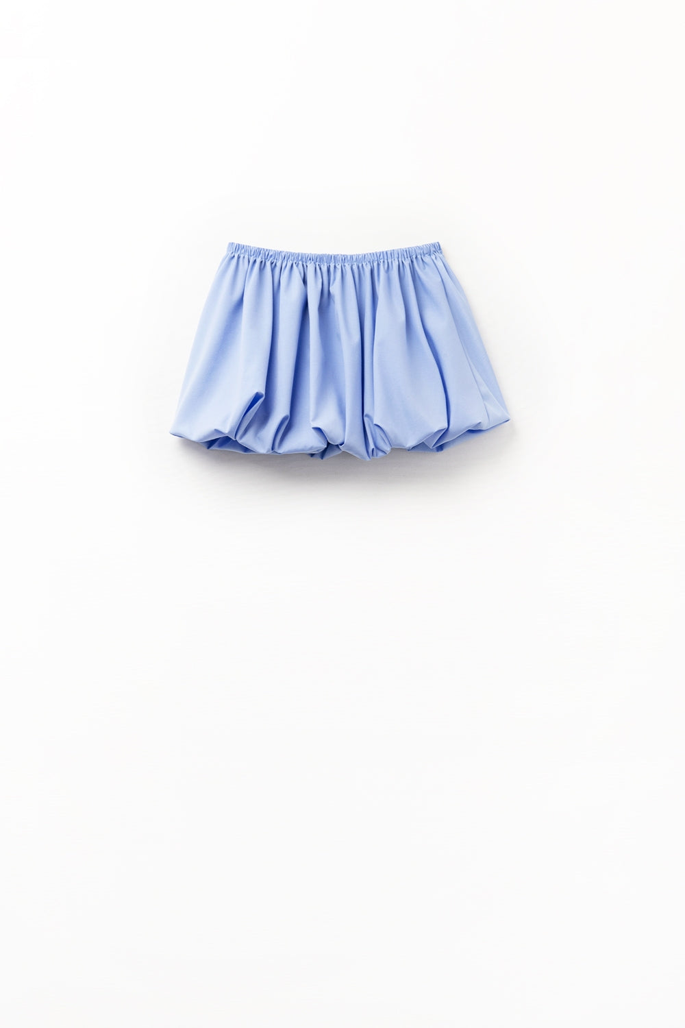 minissaia balão de popelina azul