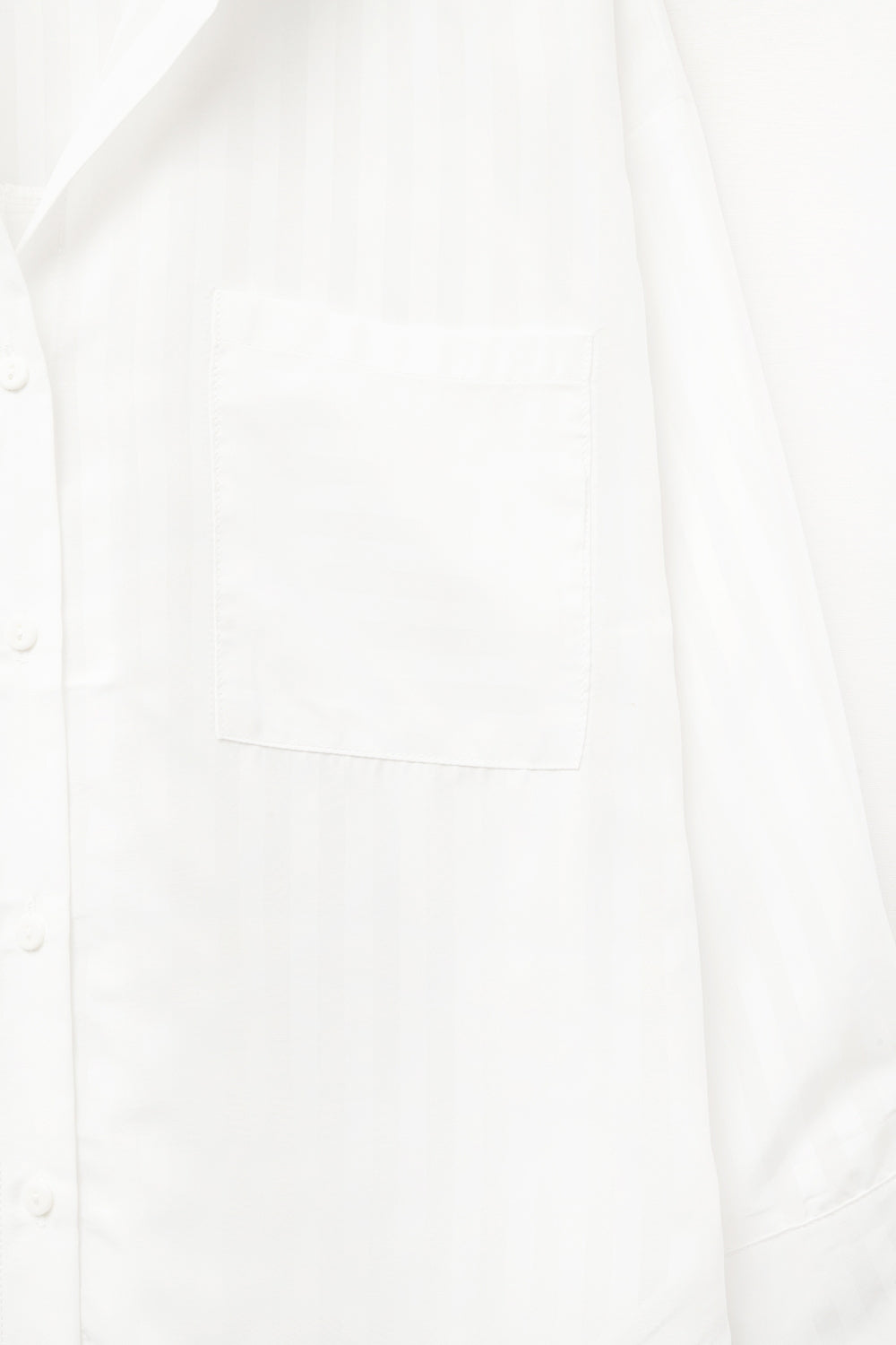 Blusa branca listrada relaxada