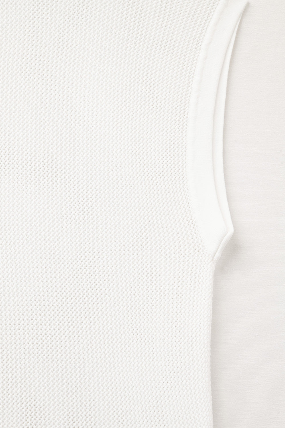 camisola de malha quadriculada em branco