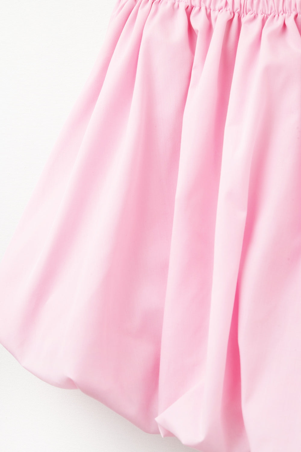 Saia minissaia balão de popeline rosa