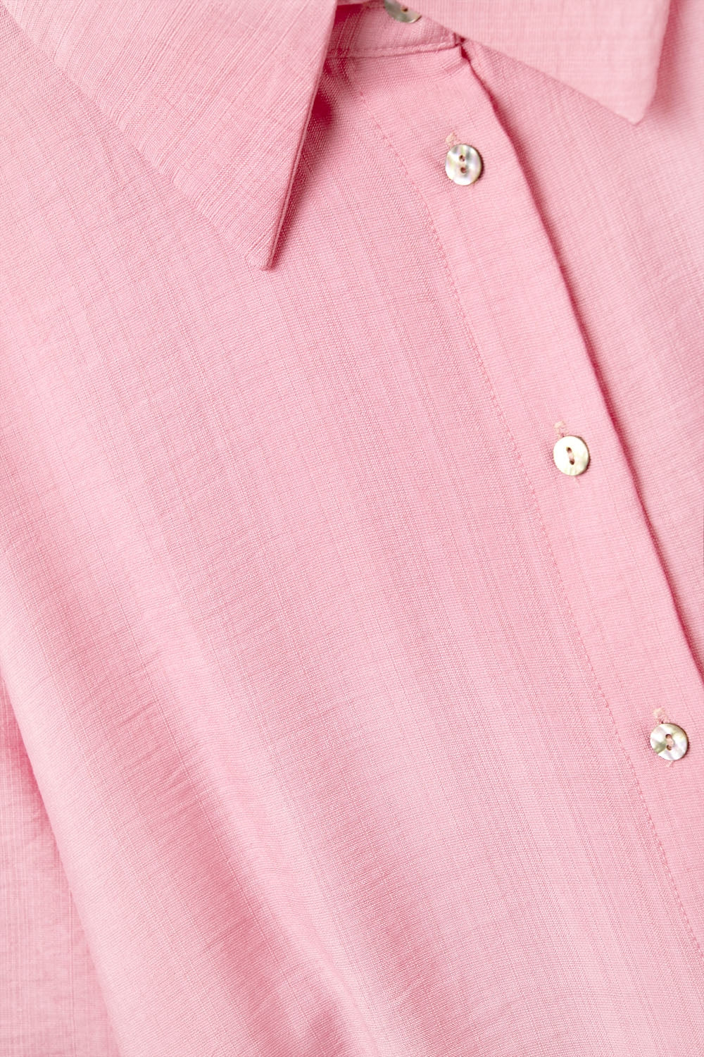 Blusa de manga curta em rosa claro