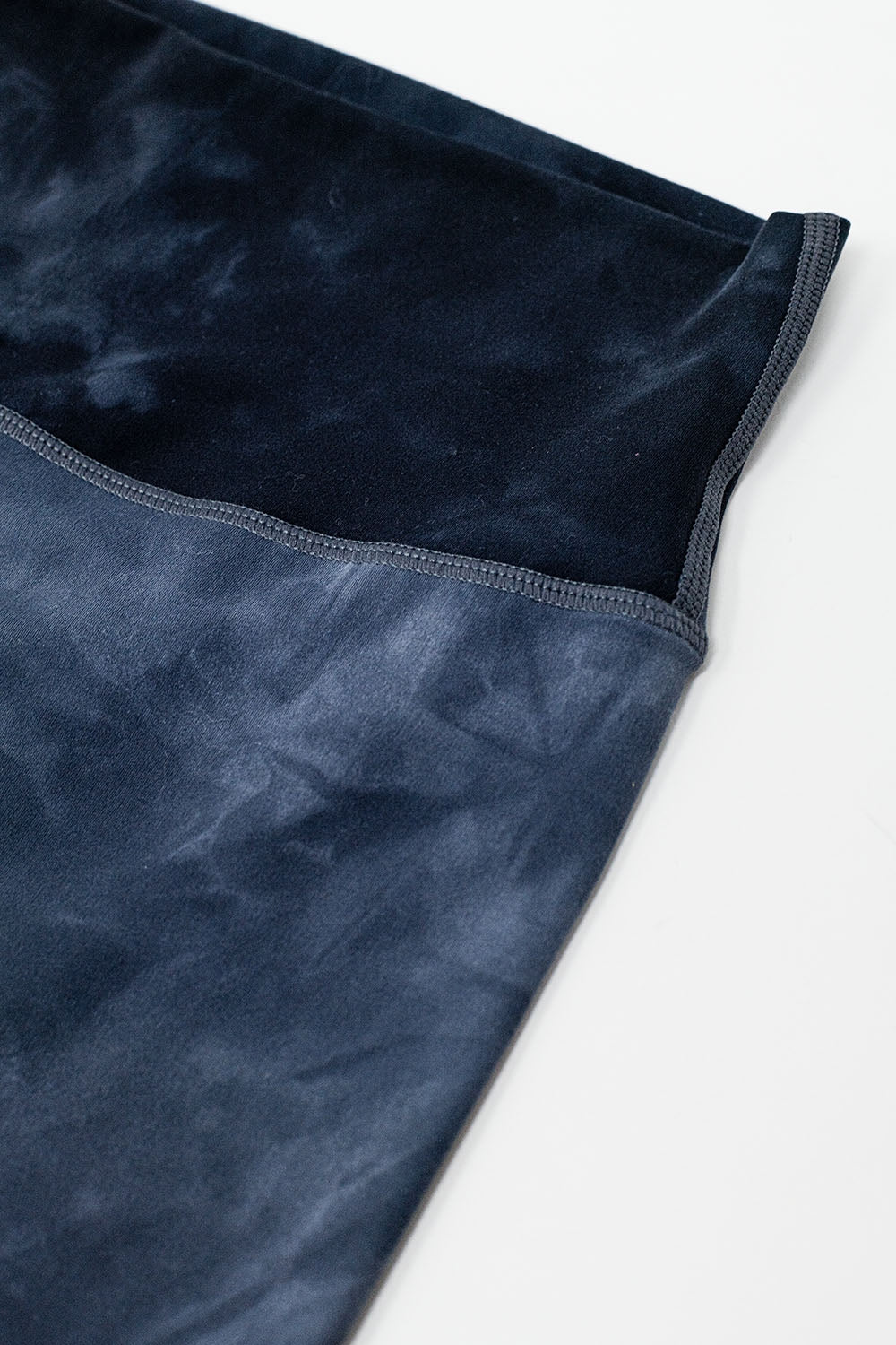 Leggings de cintura alta Tie-Dye azul meia-noite