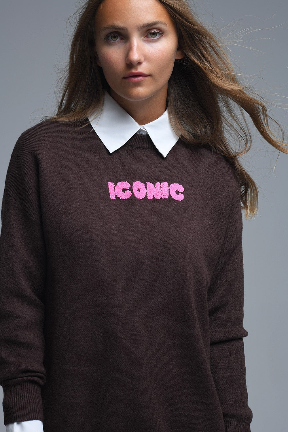 Camisola ICONIC bordada com impressão nas costas da Global Tour
