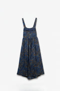 Vestido midi azul sem mangas com estampado abstrato