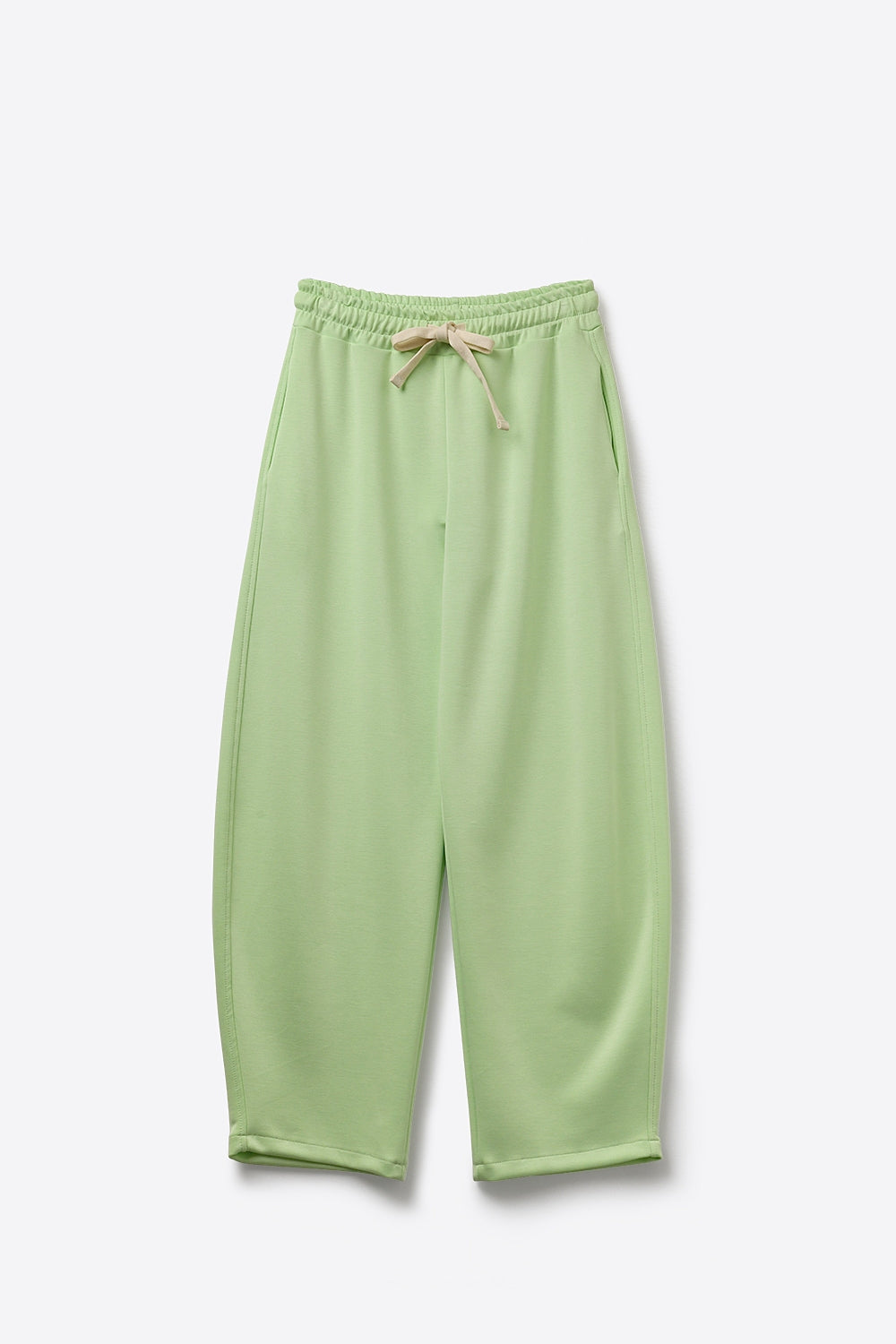 Calças Jogger de malha super-suave em verde com cintura com cordão
