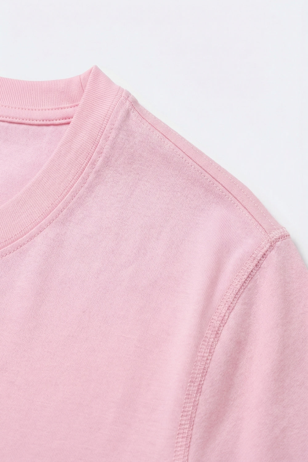 T-shirt leve de viscose macia em rosa bebé