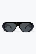 Óculos de Sol Aviador Grande Preto com Lentes Escuras