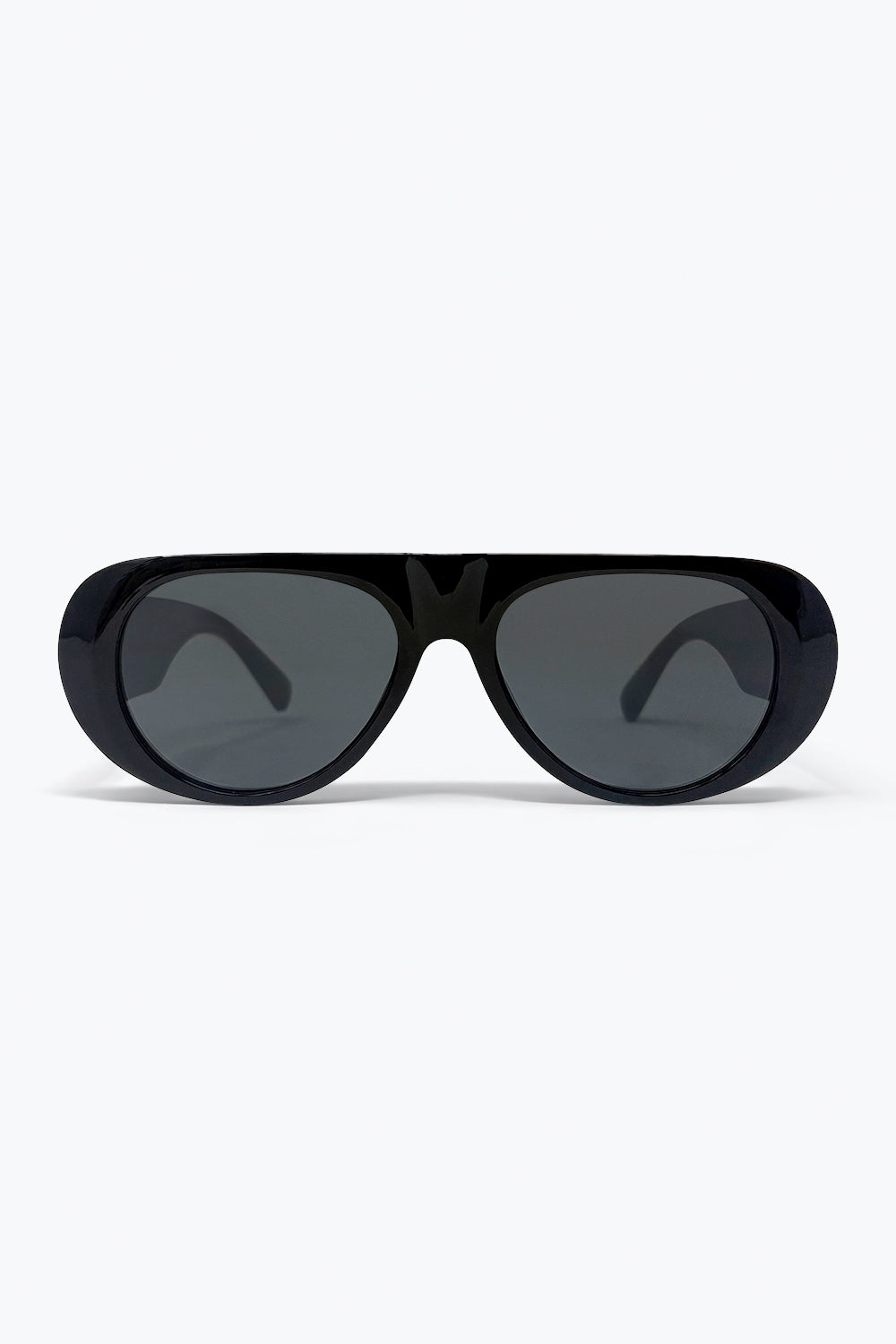 Óculos de Sol Aviador Grande Preto com Lentes Escuras