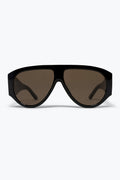 Óculos de Sol Pretos com Lentes Marrons