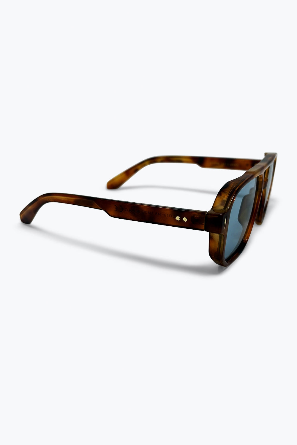 Armação Aviador em Acetato Tartaruga Marrom Óculos de Sol Oversized