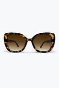 Óculos de Sol com Armação Quadrada Oversized em Acetato Multicolorido