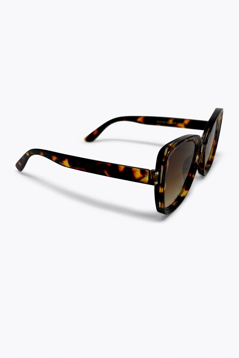 Óculos de Sol com Armação Quadrada Oversized em Acetato Multicolorido