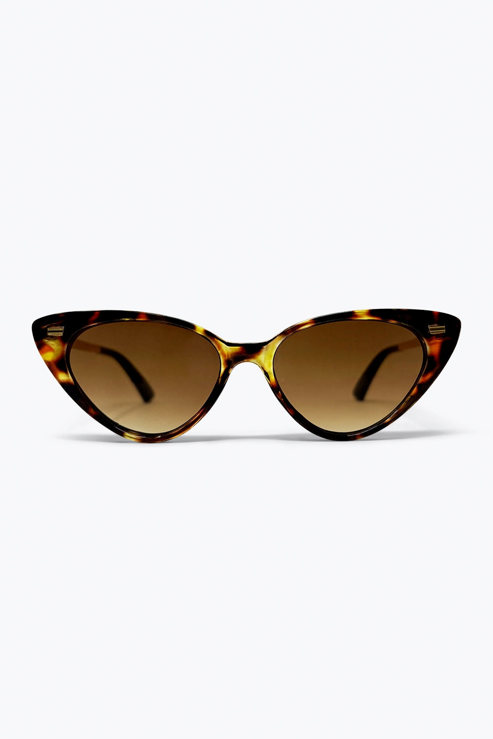 Óculos de Sol Slim com Armação de Acetato em Estilo Tartaruga Marrom