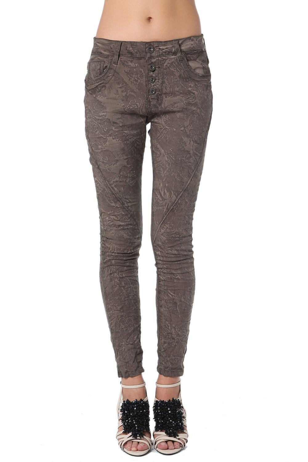 Calças skinny camuflagem