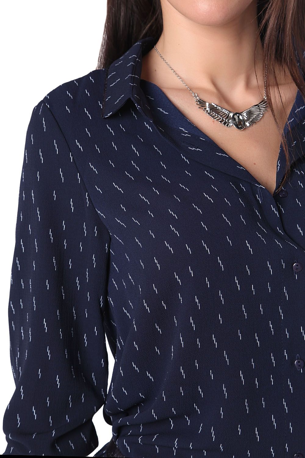 Camisa comprida com cinto