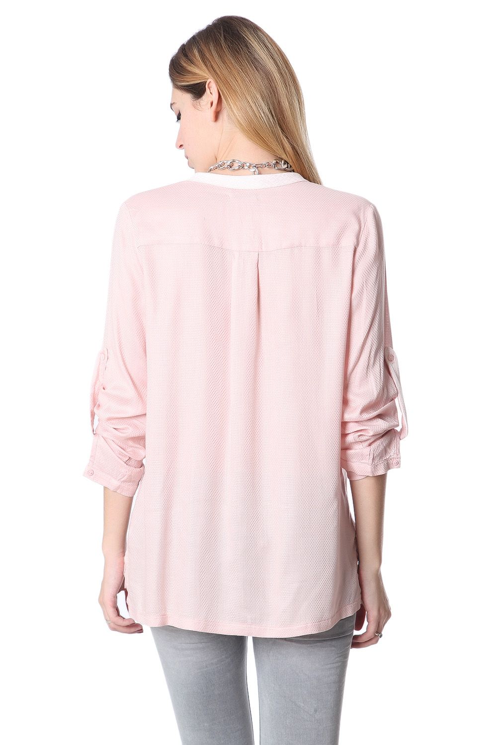 Blusa fluida rosa