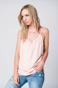 Top rosa com detalhe traseira aberta