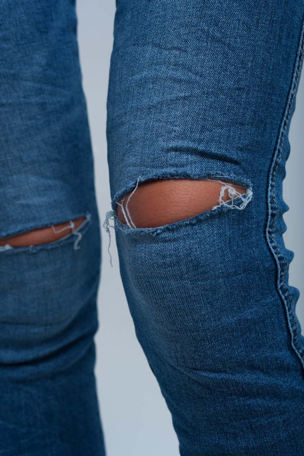 Vaqueiro Skinny bordados florais