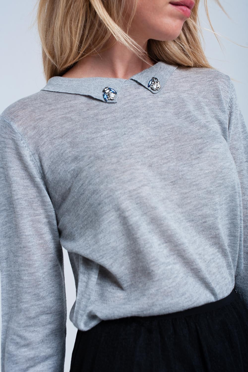 Camisola leve cinza