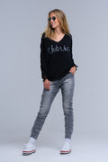 Calça jeans basculante