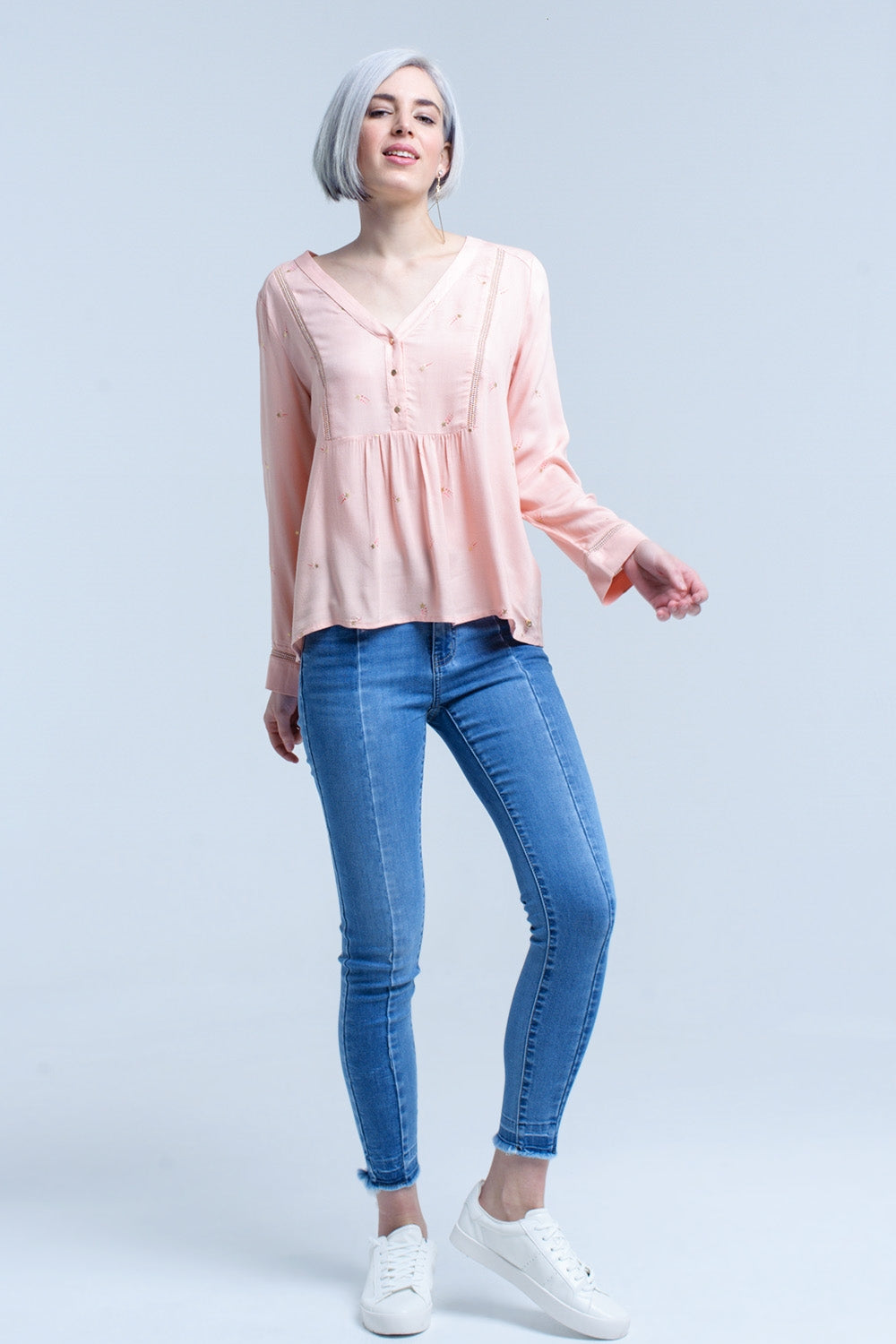 Jean jeans dois tons