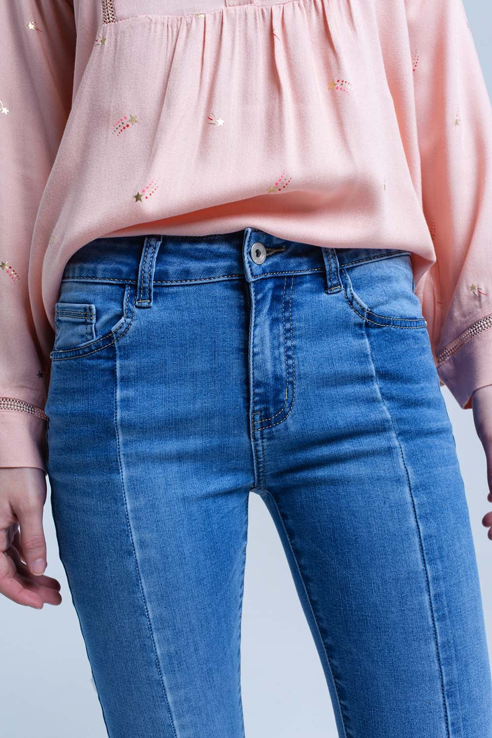 Jean jeans dois tons