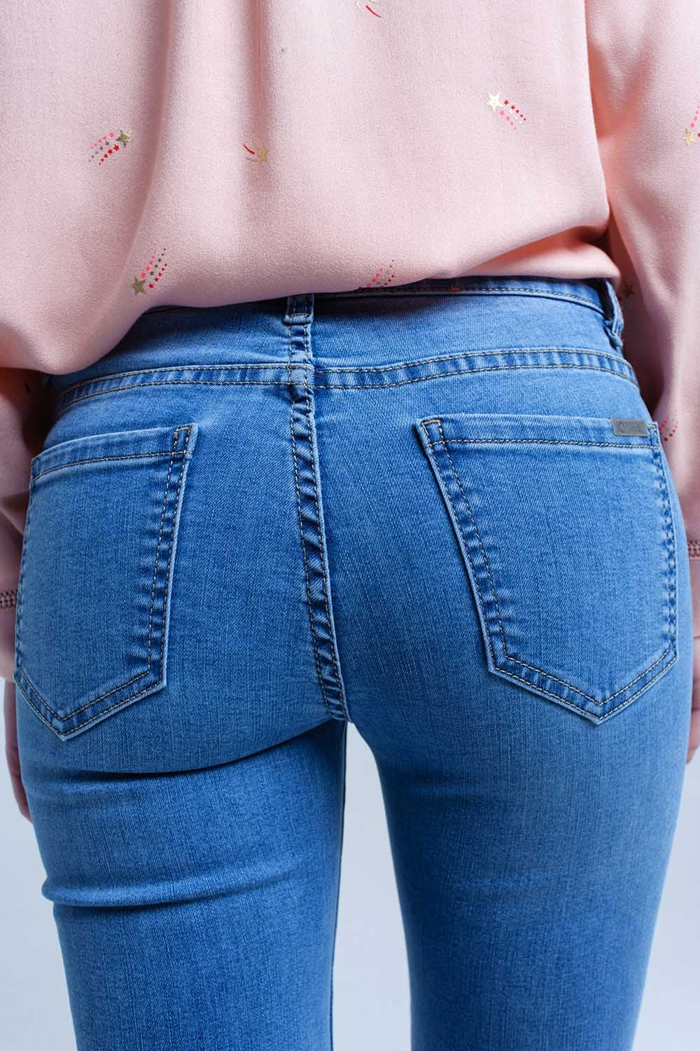 Jean jeans dois tons