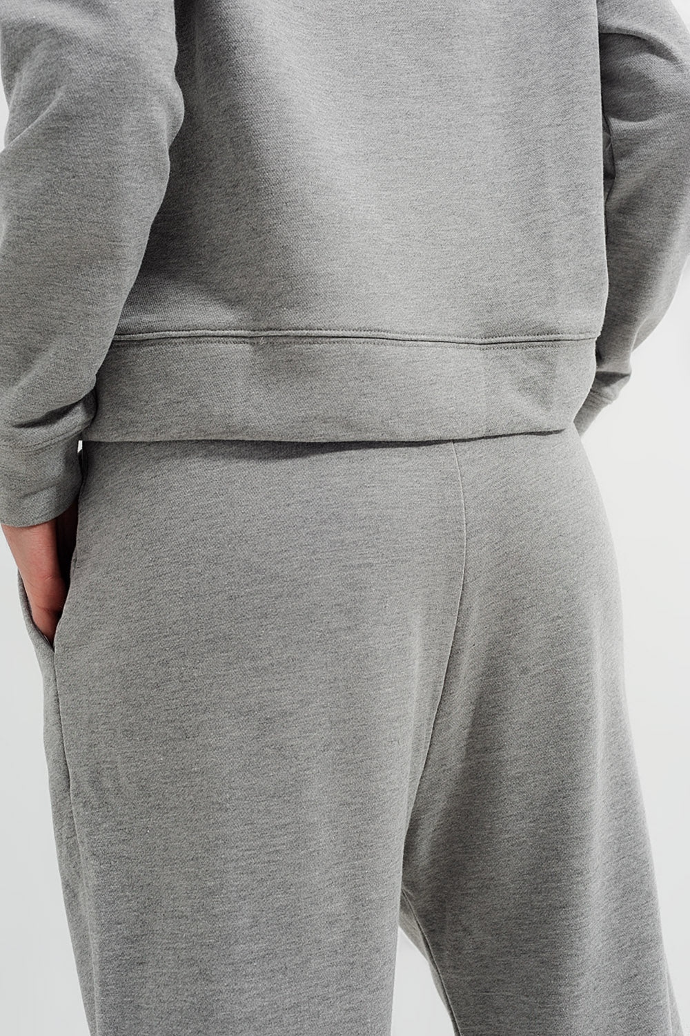 Jogger cinzento claro
