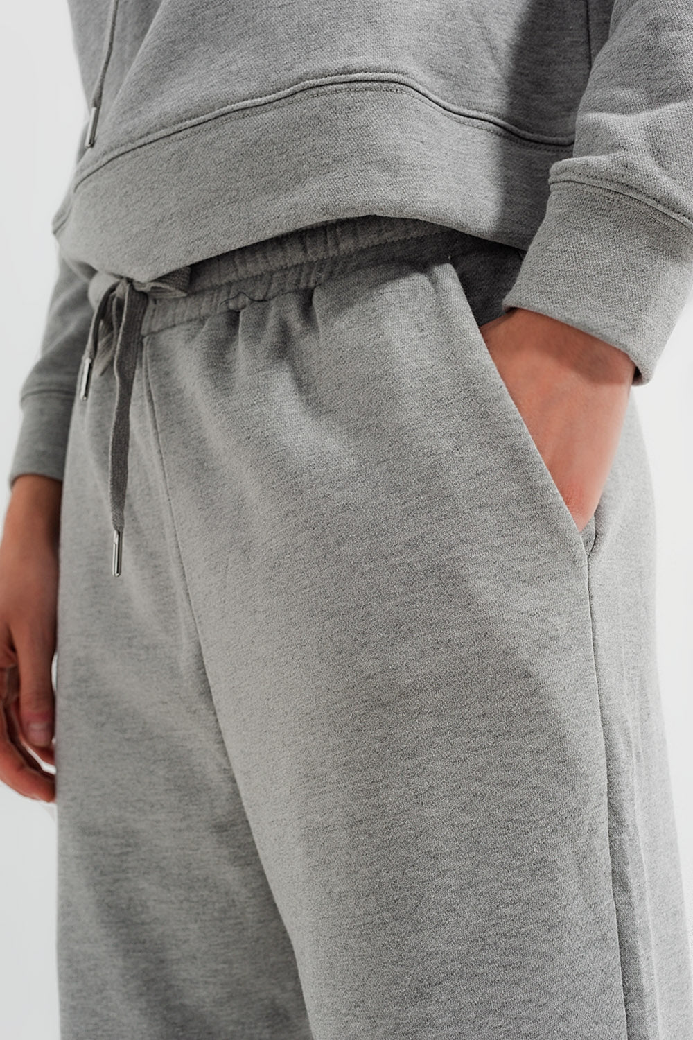 Jogger cinzento claro
