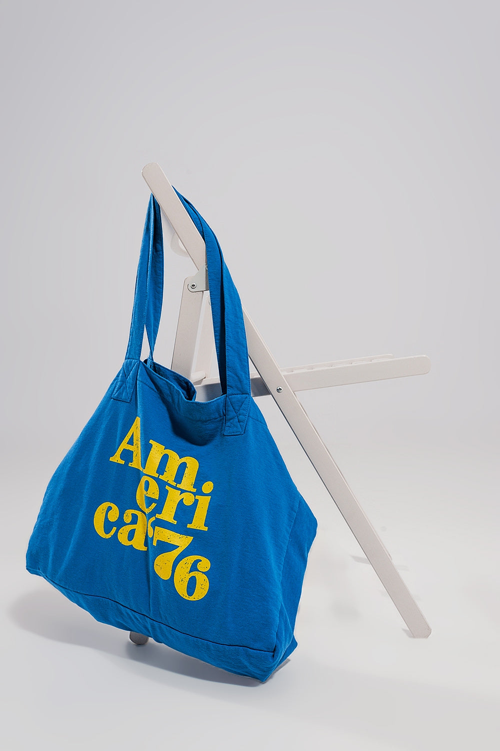 Tote de lona azul do AMERICA 76