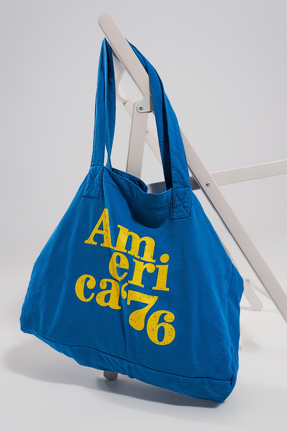 Tote de lona azul do AMERICA 76