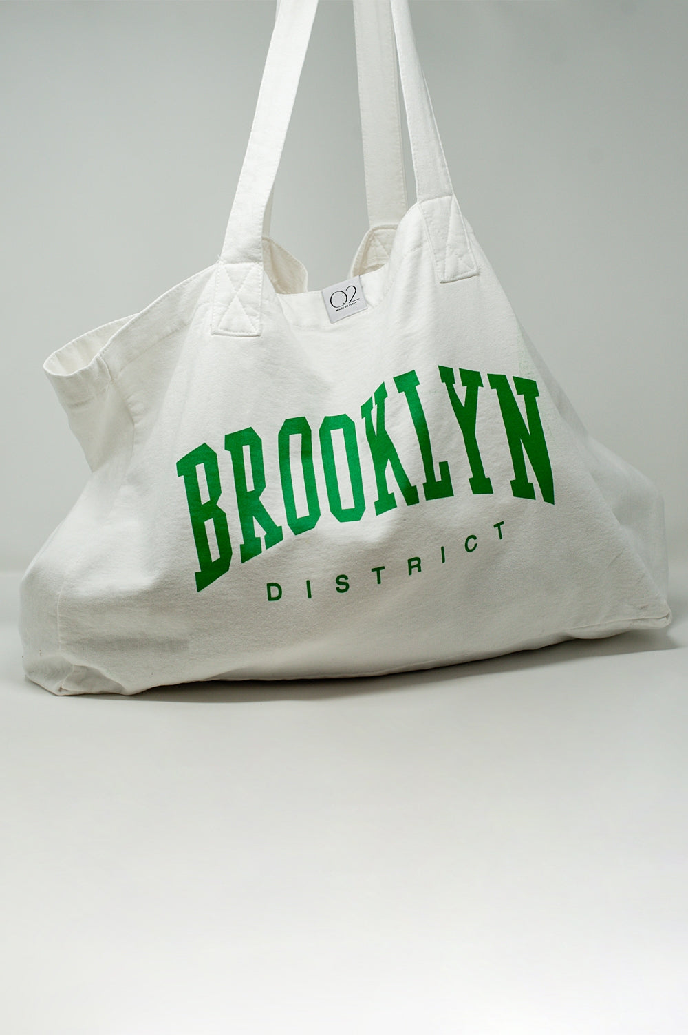 Tote de lona branco do Brooklyn district