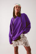 Sudador oversized em púrpura