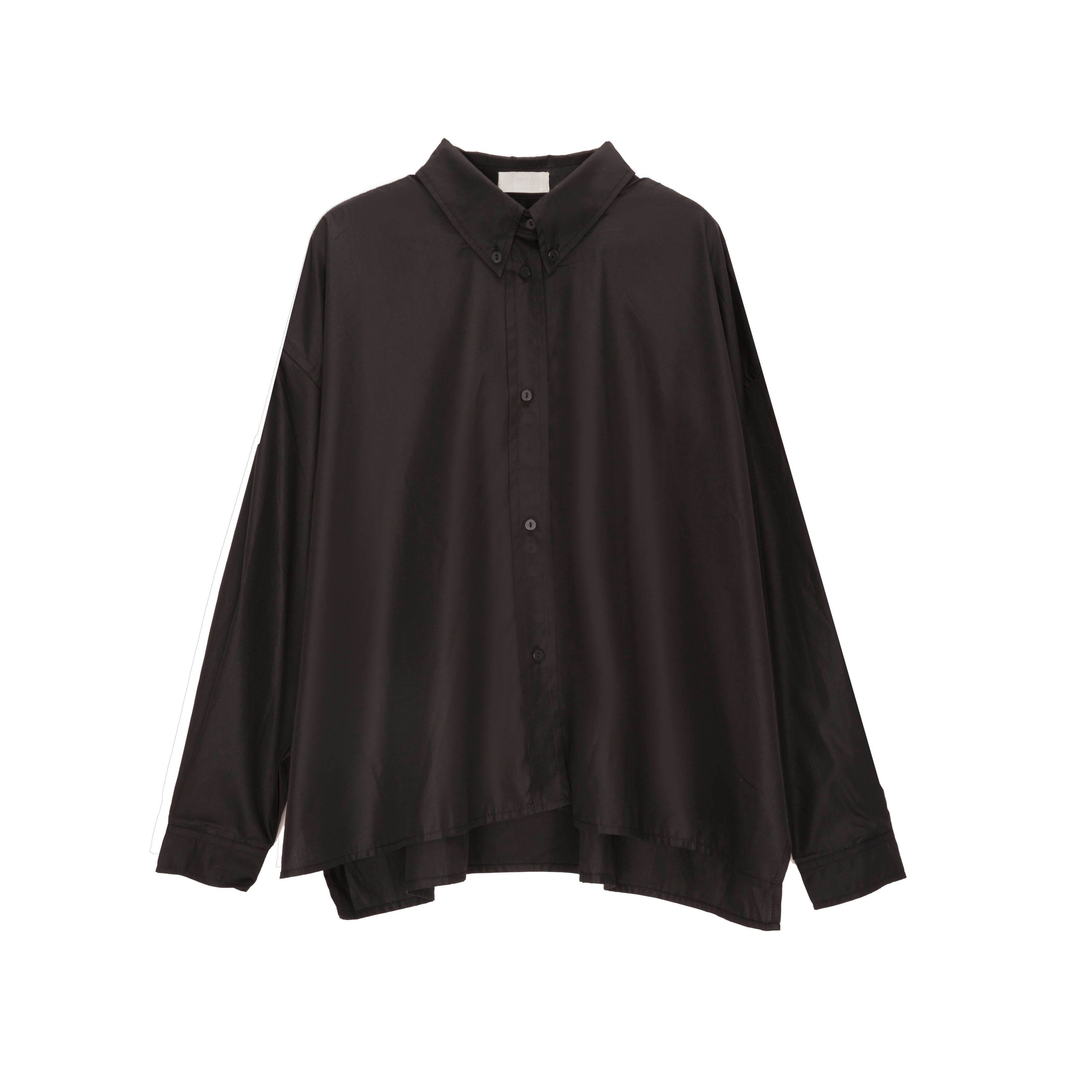 Camisa de algodão em preto
