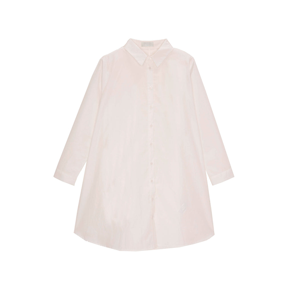 Camisa de linha A em branco Oversized Poplin