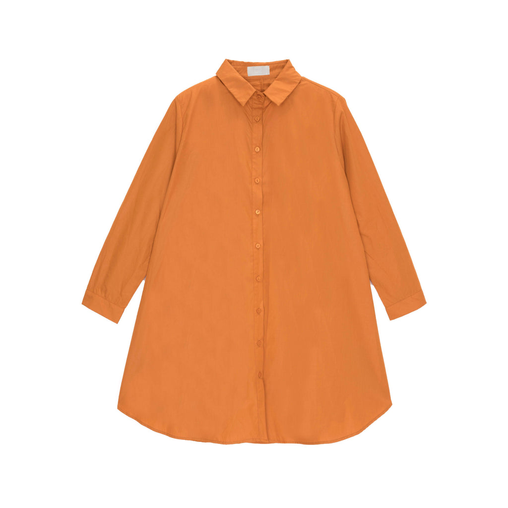 Camisa oversize em oxidação poplin