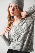 Camisola Chenille em preto