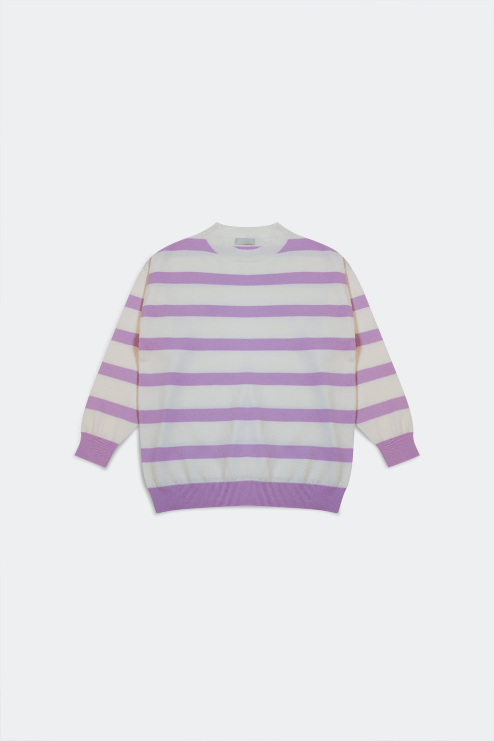 Camisola longa com riscas púrpura