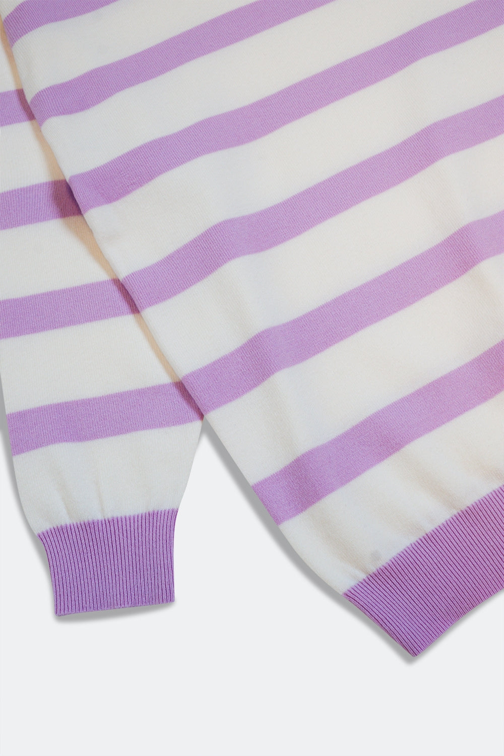 Camisola longa com riscas púrpura