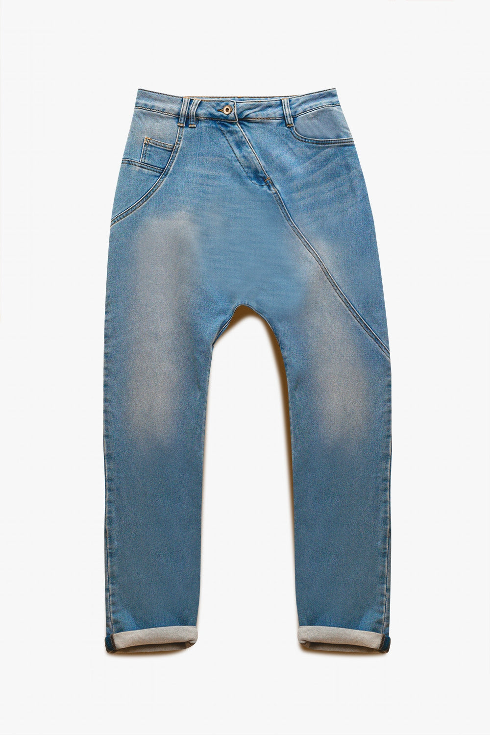 Calças de ganga baggy dos anos 90 azul vintage