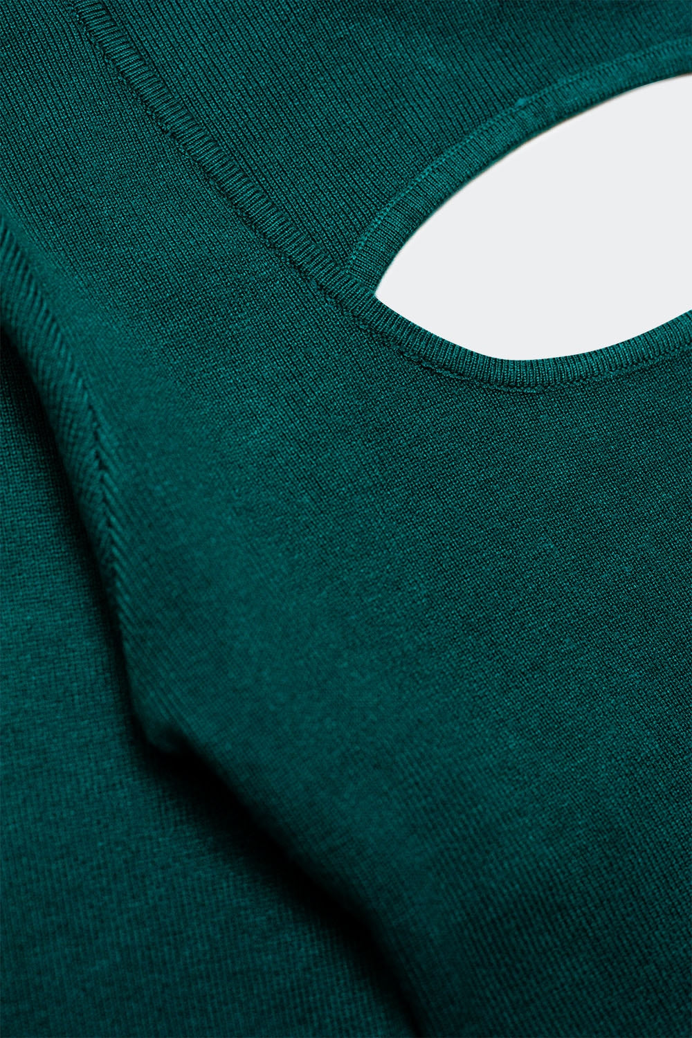 Camisola traseira aberta em verde