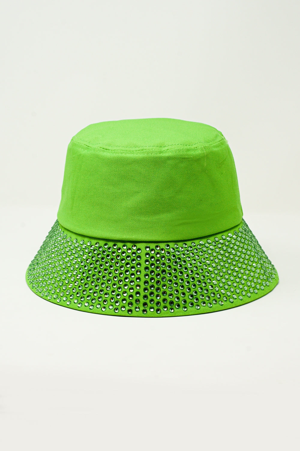 Chapéu de Balde com Pormenor de Diamante em Verde