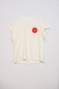 T-shirt in tessuto morbidissimo con logo smile